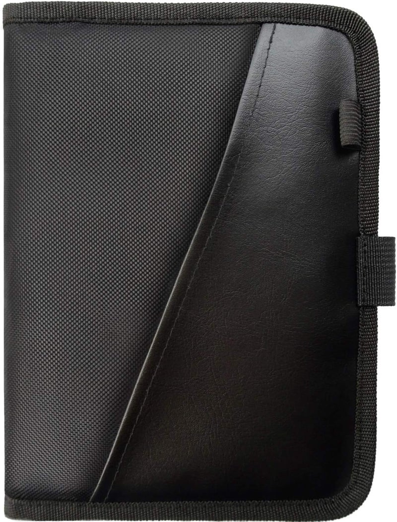 PlusXpres Glove Box Compartment Organizer - Car Document Holder - Owner Manual Case Pouch - Vehicle Storage Wallet for Registration & Insurance Card - Premium Auto Paperwork Holder - Log Book included - Black - Image 1